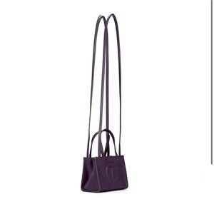 Small telfar eggplant shopping bag